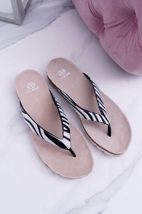 Flip -flops of Flip -flops na Cork Lu Boo Zebra