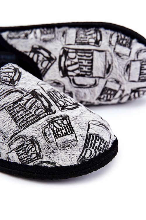 Pánské domácí pantofle Panto Fino KK167001 Šedé