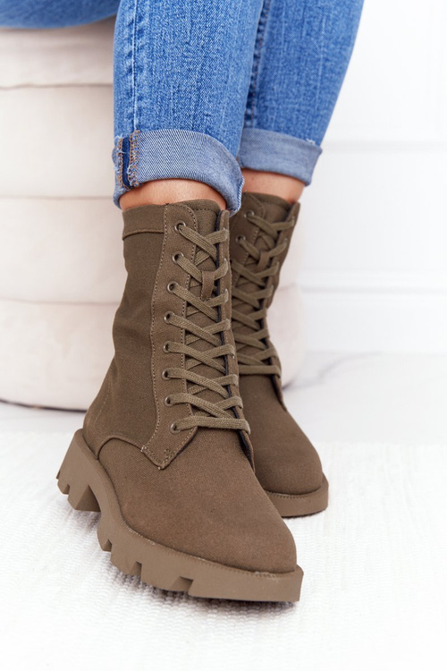 Dámské Kotníkové Boty Zelené Haley