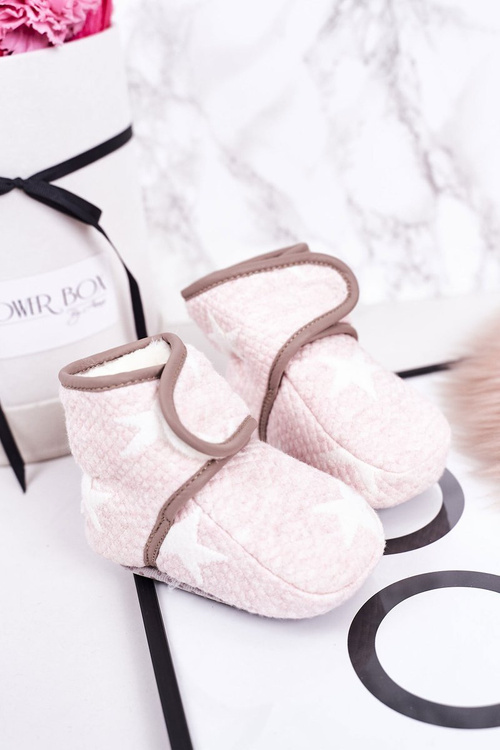 Dětské Hřejivé Pantofle S Hvězdami Růžové Cupcake
