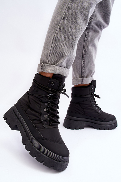 Dámske topánky Izolované topánky na plošine a ploché podpätky Big Star MM274338 Black