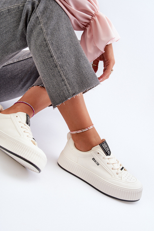 Dámské tenisky na platformě Big Star NN274254 Bílé