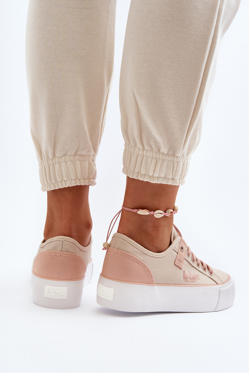 Dámské plátěné tenisky Lee Cooper LCW-24-31-2196 Beige