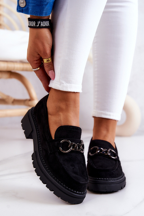 Dámské mokasíny Semišové mokasíny La.Fi Černé Willows