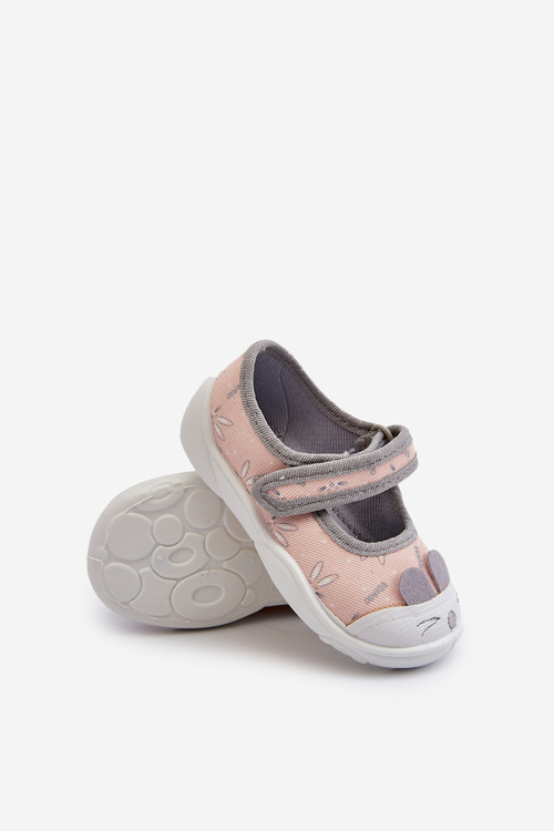 Papuče Baletky Befado Králik 209P036 Broskvové