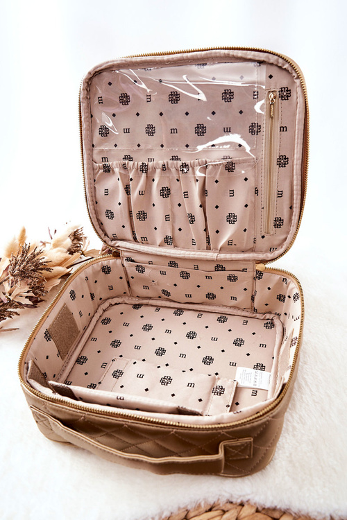 Velká kosmetická taška Prošívané Monnari CSM0040-023 Zlato