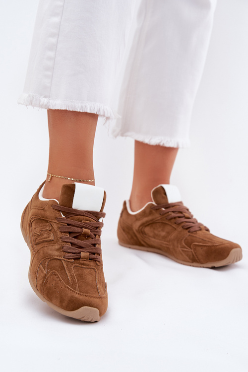 Dámska Športová Obuv Z Eko Semišu Camel Dorella
