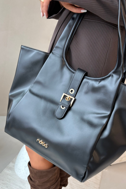 Shopper taška s přezkou NOBO BAG6010-020 Černá