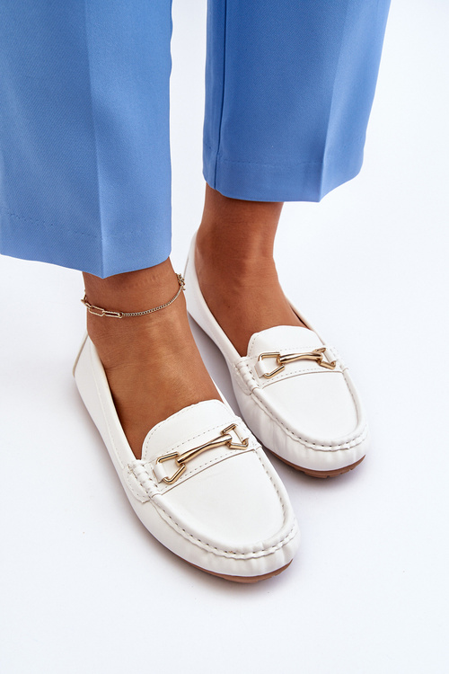 Dámské Klasické Mokasíny S Ozdobou Bílé Ainslee