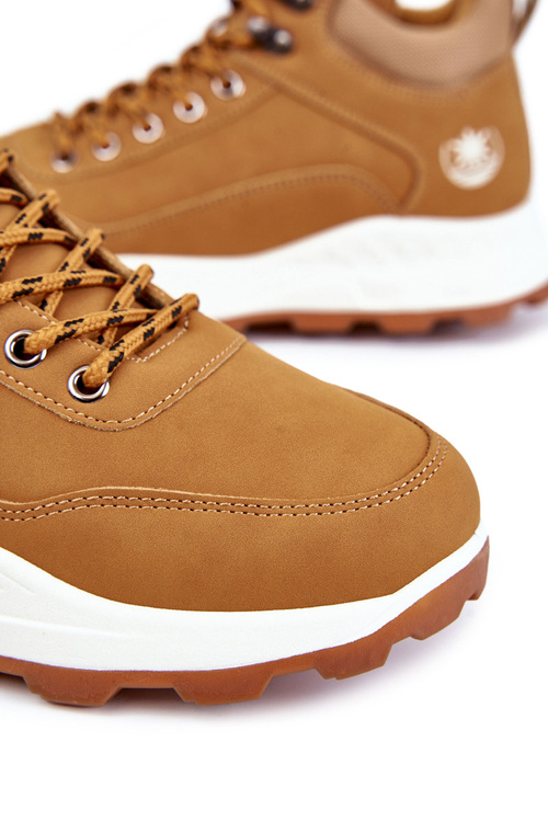 Pánské zateplená trekingová obuv Trappers velbloudí Otto