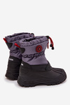 Dětské sněhule na zip Big Star SS374031 Šedo-černé