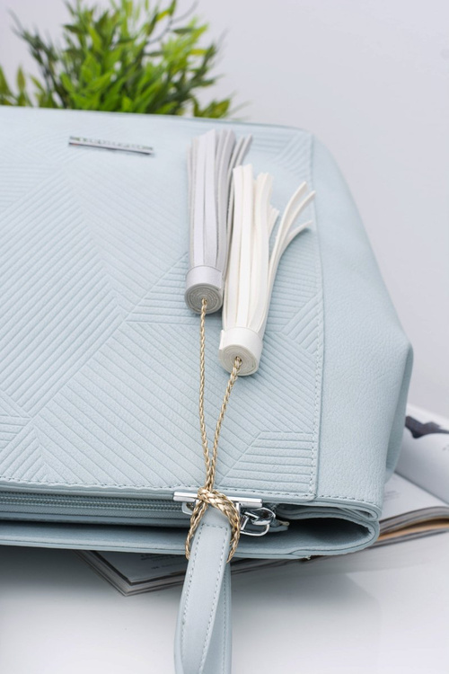 Women Blue Bag Shopper Monnari Sack