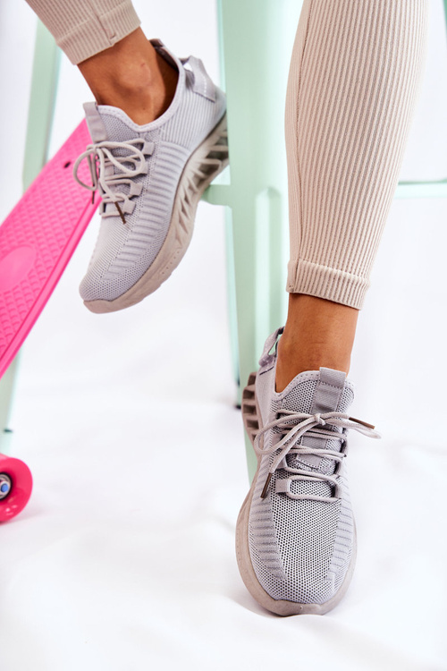 Dámské boty ze sportovního materiálu Šedá Lenney