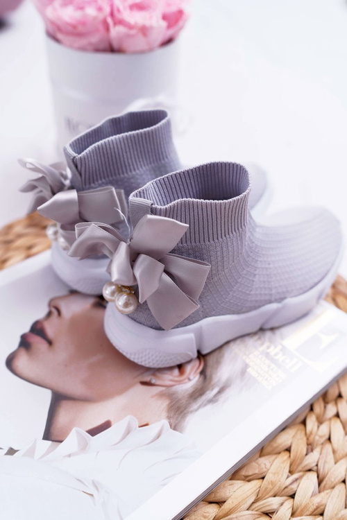 Dětská Obuv Sportovní Slip On s Lukem Šedé Verone