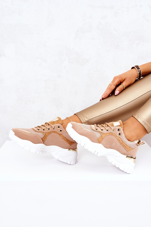 Tenisky na platforme Brown Sallie