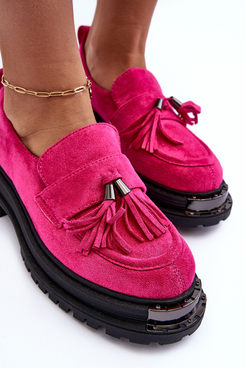 Dámské semišové mokasíny Fuchsia Ramvli