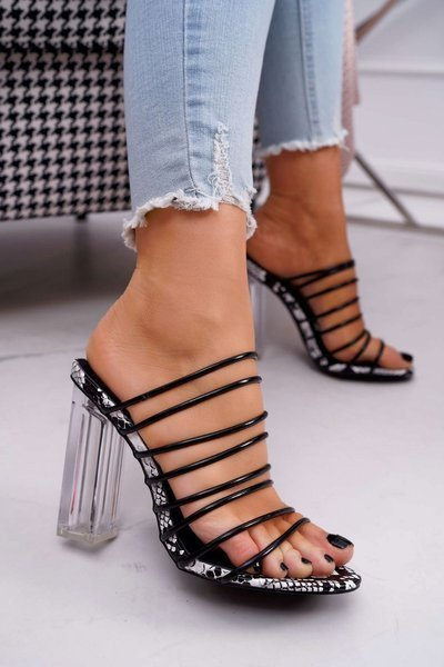 Dámské Nazouváky Na Podpatku černé Dubai