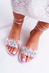 Dámske sandále Lu Boo Pink Madina Crystals