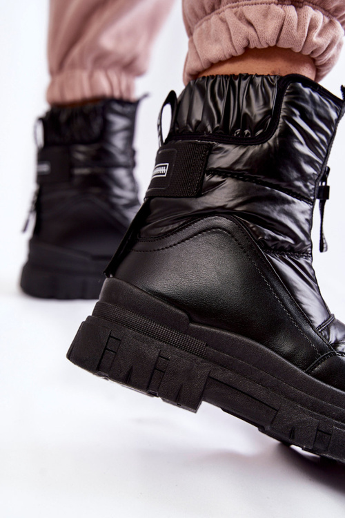 Dámské pohodlné boty do sněhu Elodia černé barvě