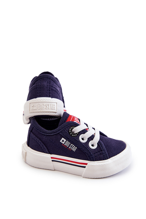 Detské nízke tenisky Veľká hviezda JJ374163 Navy Blue