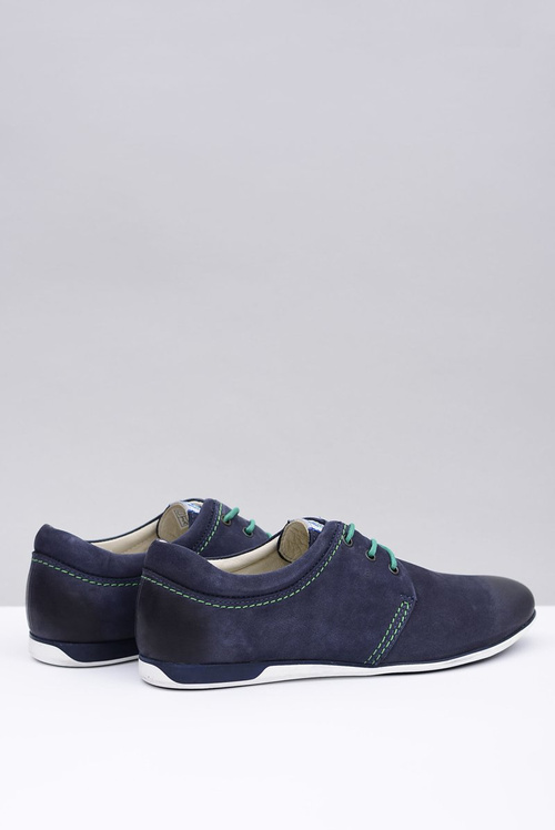 Dimonde Navy Blue Pánske kožené topánky