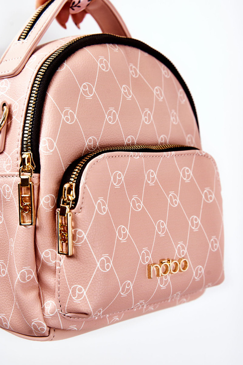 Dámský kožený batoh NOBO L1341-C004 Růžová