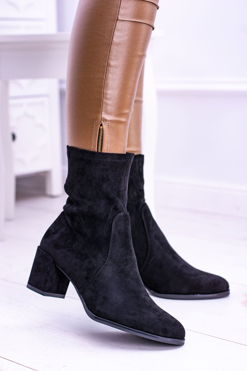 Sergio Leone Teplá kožená černé kotníkové boty Picodi