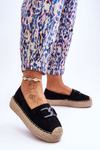 Dámske klasické espadrilly na platforme Black Maurine