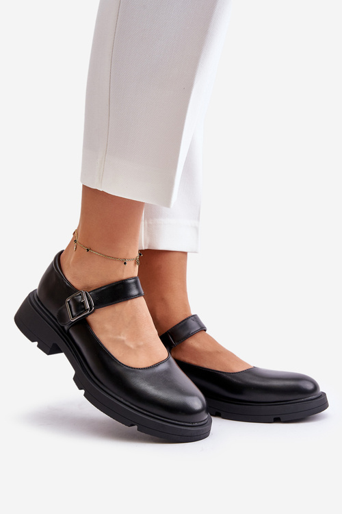 Eko Kožené Poltopánky Dámske S Pásikom Čierne Vinceza 62179