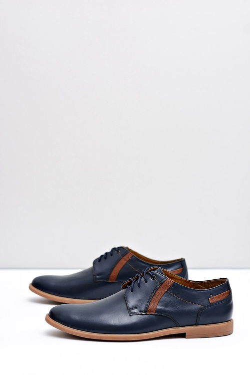 Pánské Polobotky Bednarek Kožené Tmavě Modré Millo