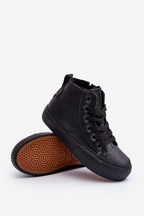 Ocieplené Dětské Boty na Zip Big Star MM374014 Černé