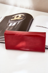 Eko Kožená Hladká Dámská Peněženka Červená Erolia