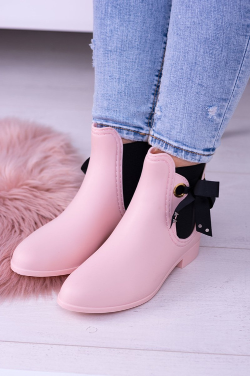 Ružové matné dámske galoshes jedného dňa Jodhpur topánky