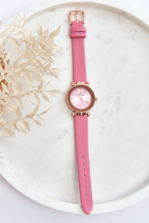 Dámské kožené hodinky Giorgio&Dario Classic v Růžové