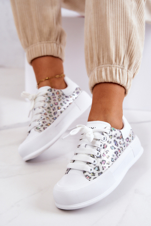 Dámske tenisky na platforme Goe JJ2N4075 White