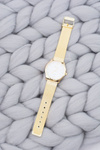 Women's Golden Stylish Watch with Bracelet