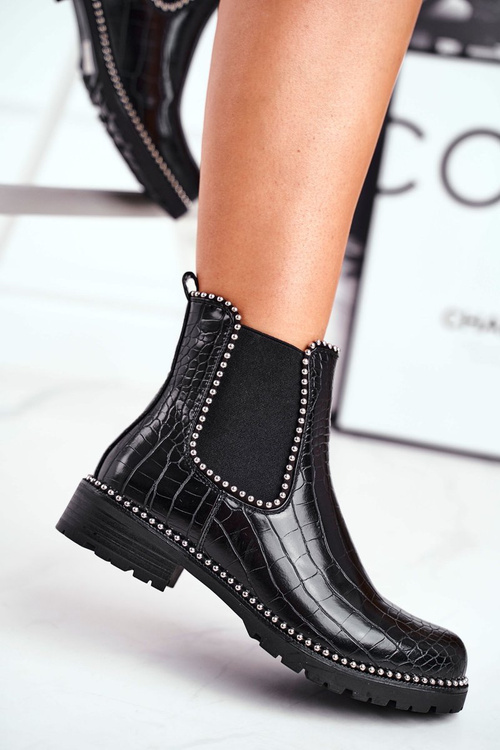 Dámske topánky Jodhpur Warm Black Elvina