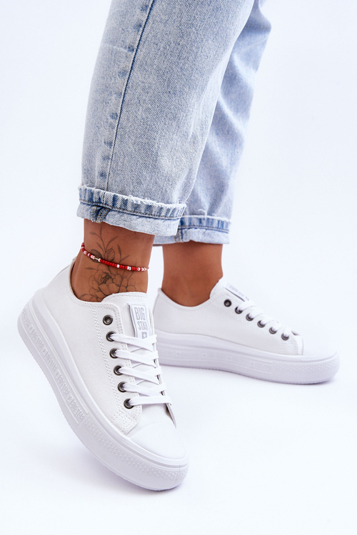 Dámské tenisky s platformou Big Star LL274A177 bílé