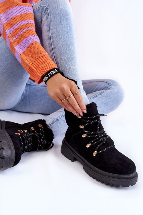 Ženské semišové topánky čierna bellita