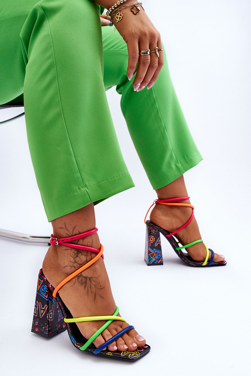 Módní sandály na vysokém podpatku Vícebarevné Josette