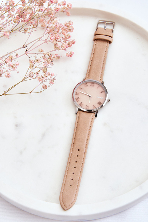 Dámské hodinky ERNEST s analogovým řemínkem Béžový