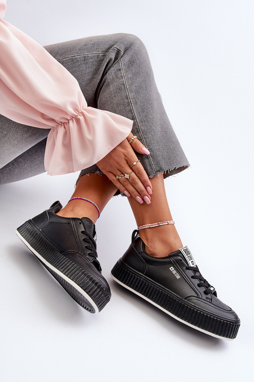 Dámske tenisky na platforme Big Star NN274255 čierne