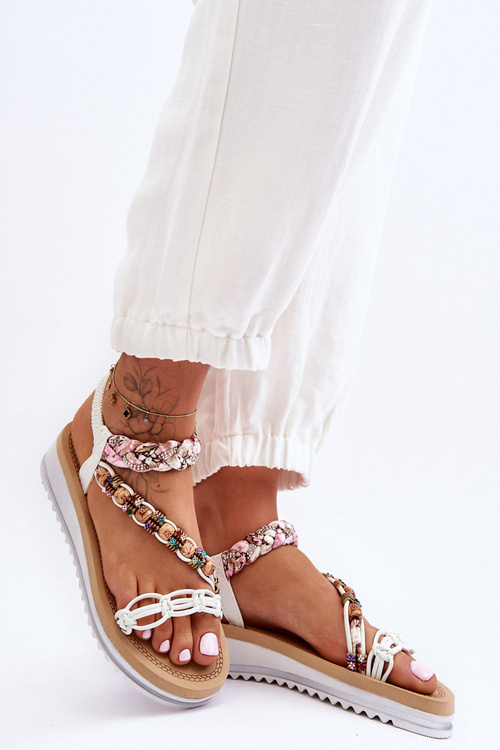 Pohodlné dámske biele kliny jodie