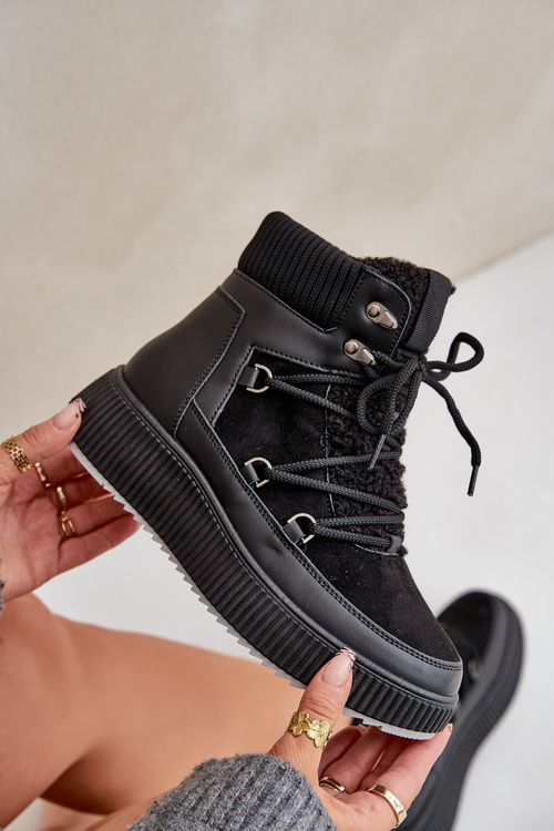 Nízké Sněhule Na Platformě Černé Naliora