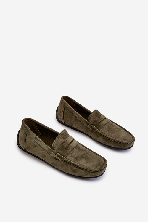 Mužské semišové mokasíny tmavě modré Wesley