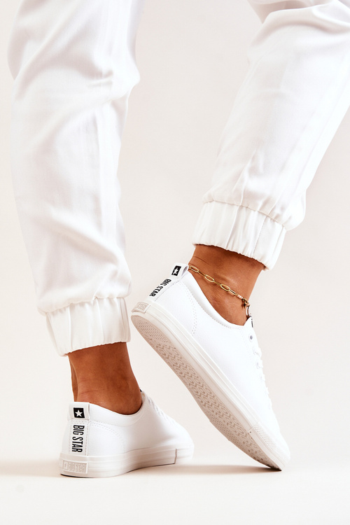 Kožená tenisová obuv Big Star JJ274311 Bílé