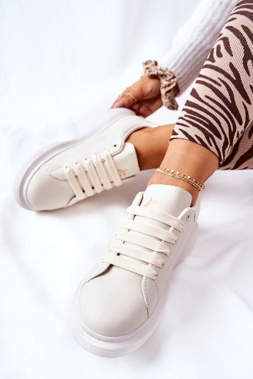 Kozene Sportovní Obuv Na Platformě Béžové Lemmy