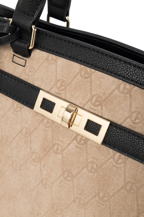 Veľká klasická NOBO R1710-C015 Beige-Black CANAGE