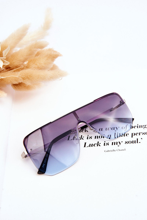 Trendy sluneční brýle 400UV Prius V310 Gradient Stříbrno-modrá