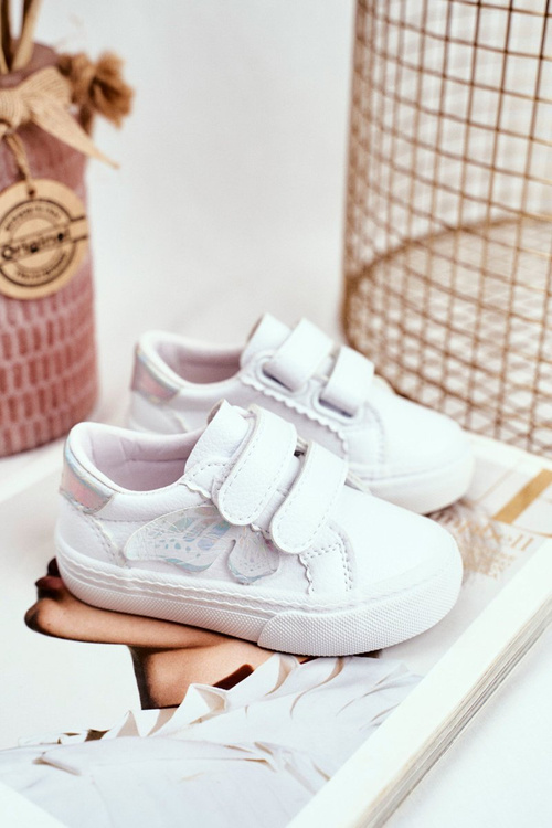 Dětská tenisky Se Suchým Zipem bílé Dusmo